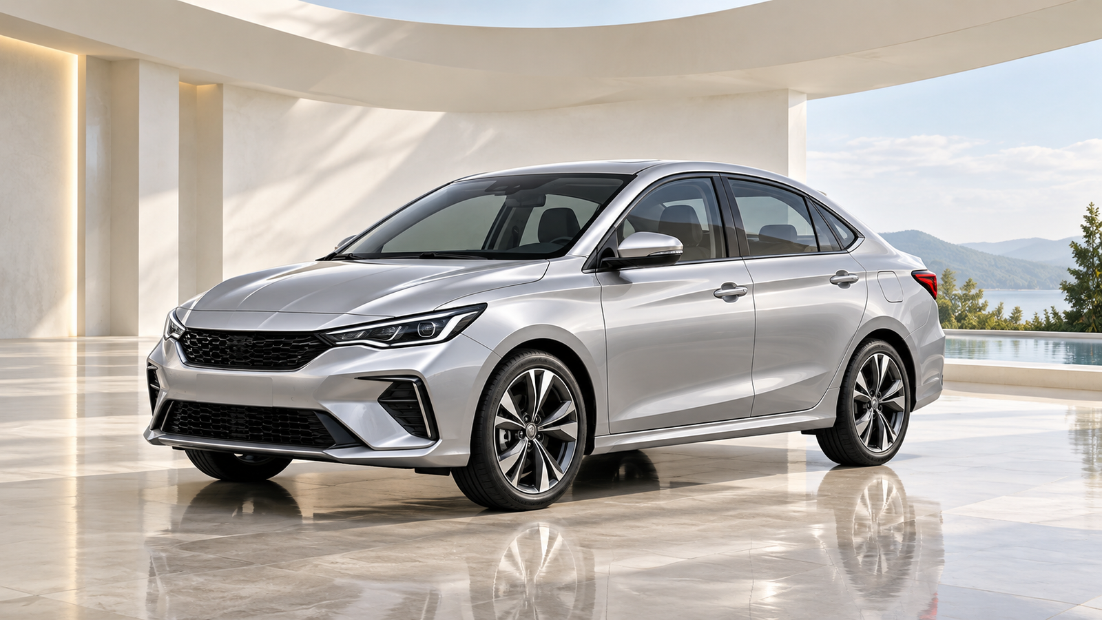 Visual konsep sedan, bukan gambar sebenar Proton S70